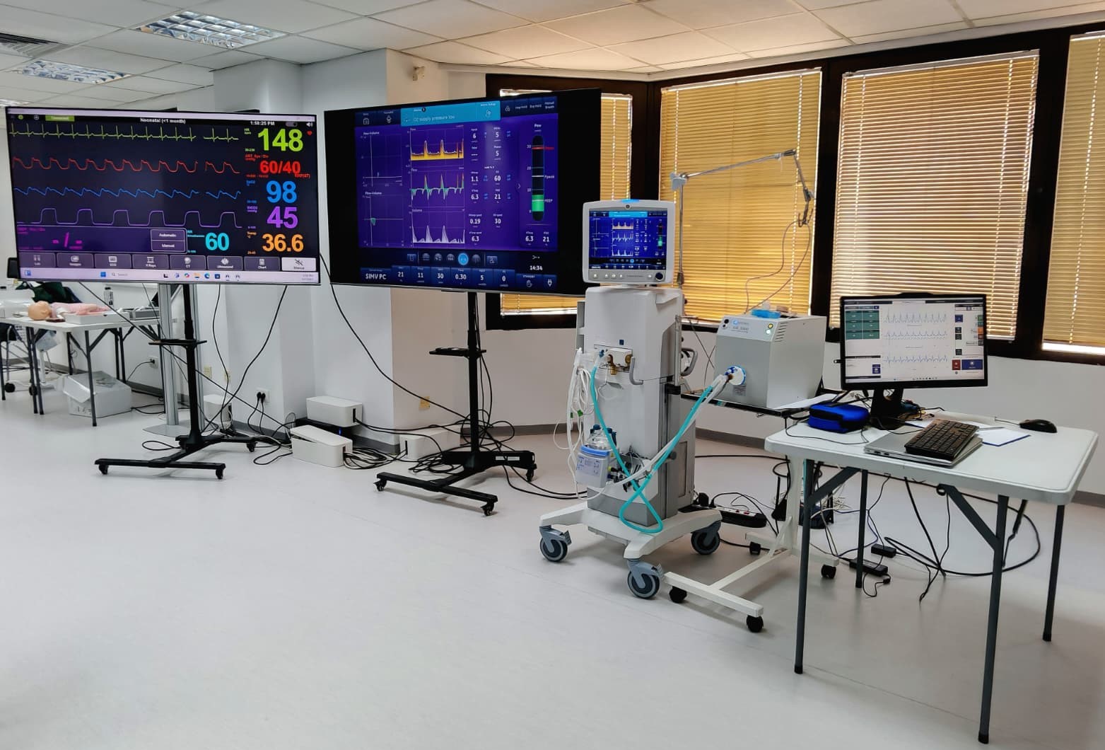 Simulator ventilație mecanică